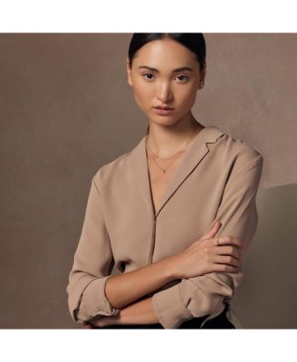 Sterling Silver 18k Gold Plated Elayna Two Pre-Layered Opal Set Necklace – Delicate Statement, Sun-Kissed Style