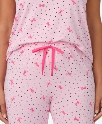 Women's Short Sleeve Cropped Pj Set