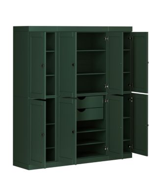 Solid Wood 65-Inch Pantry Cabinet