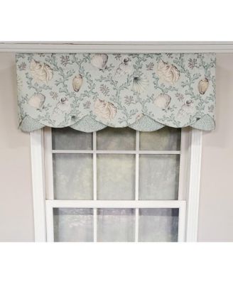 Luxurious Modern Design Classic Windamar Petticoat Style Window Valance 50" x 15" Coral