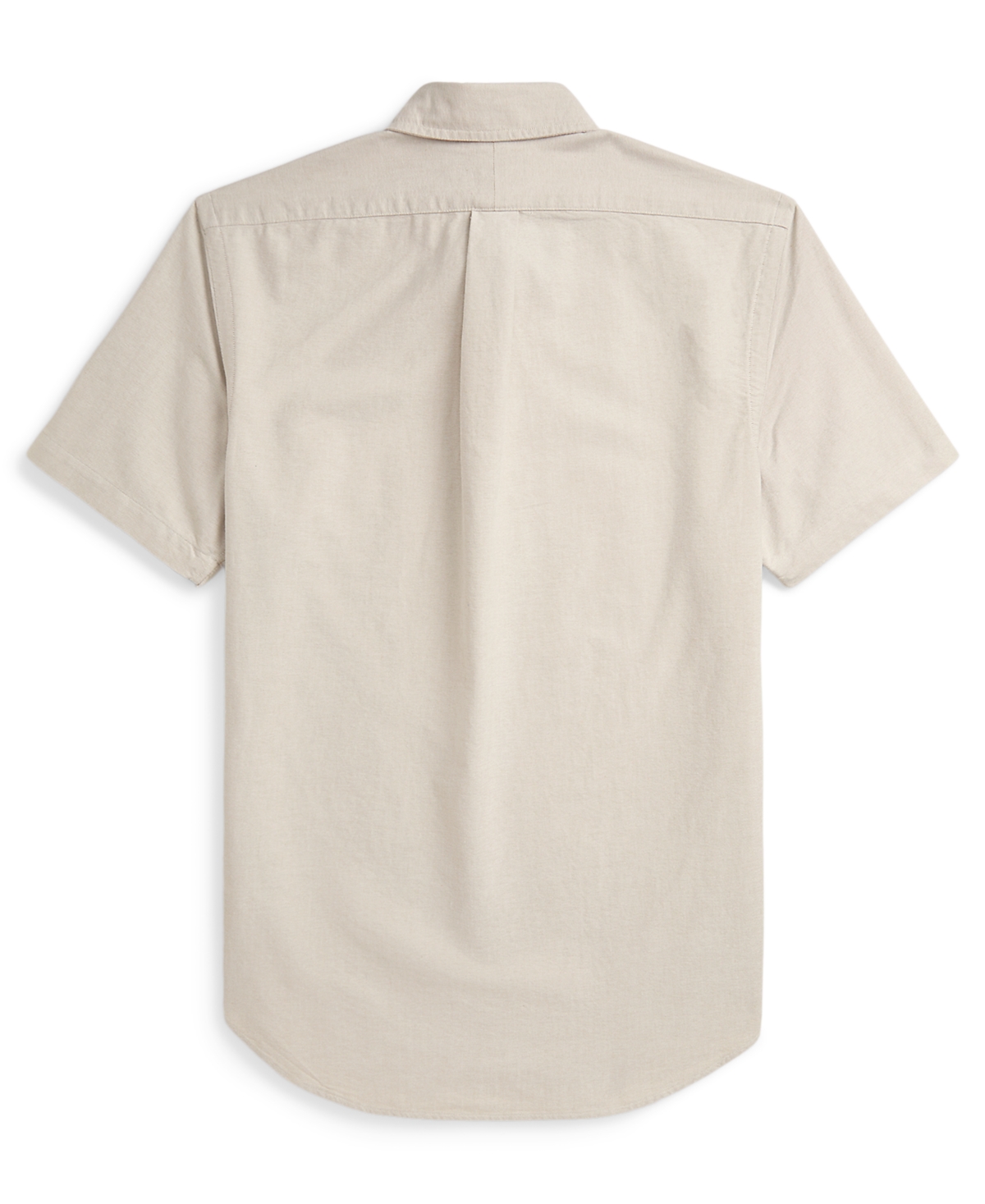 Polo Ralph Lauren Classic Fit Short Sleeve Cotton Button-down Oxford Shirt In Neutral