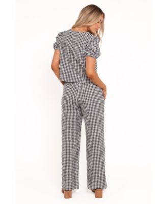 Women's Hilda Pant Set - Black Gingham