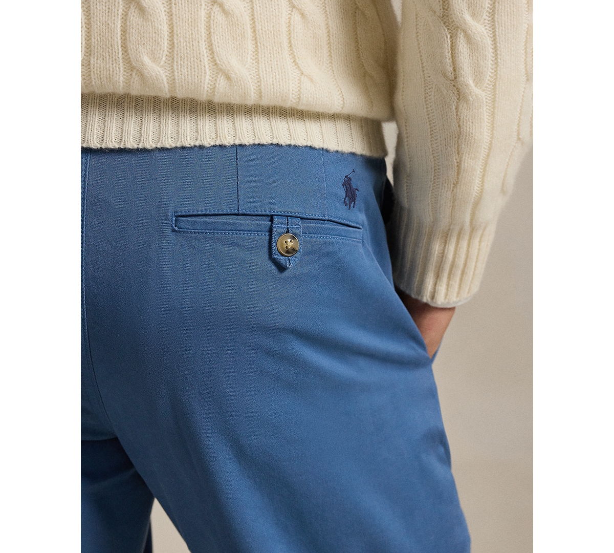 Polo Ralph Lauren Men's Straight-fit Stretch Chino Pants In Blue