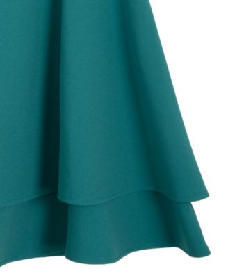 Girls' 7-16 Twist Back Skater Short-Sleeve Dress