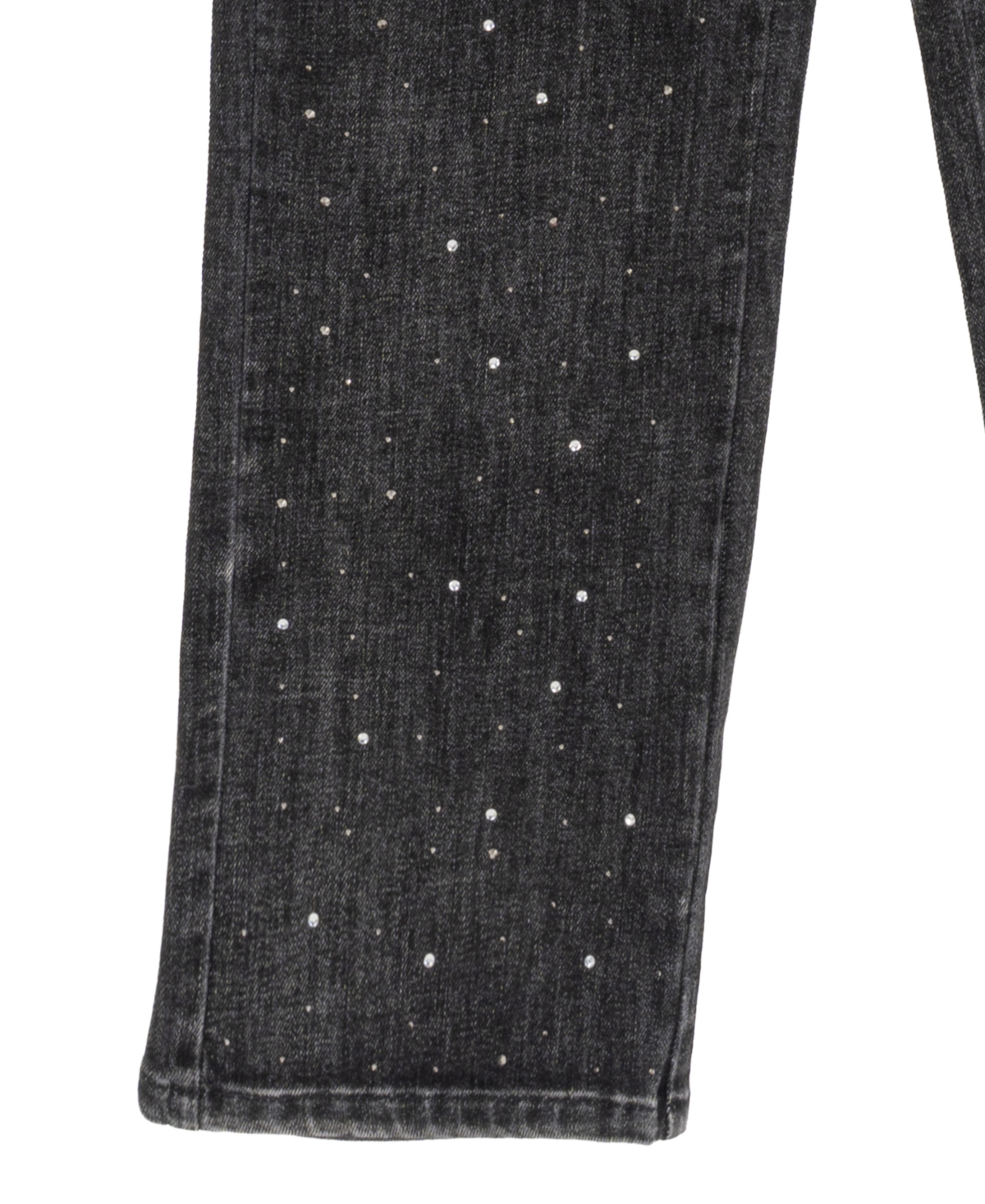 Rare Editions Girls 7-16 Asymmetrical Top with Rhinestone Embellished Wide Leg Denims, 2-Piece Set