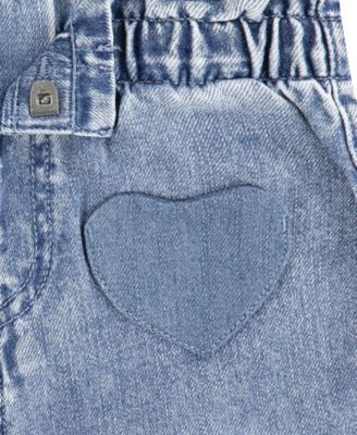 Girls' Toddler 2T-4T Ruffle Top and Heart Pocket Pants, 2-Piece Set