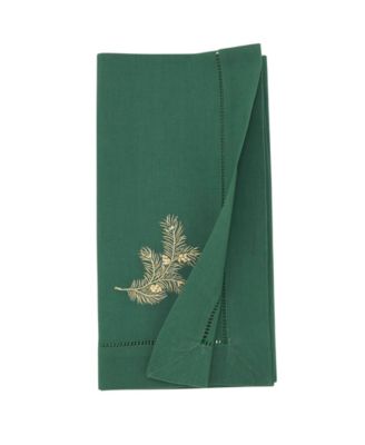 Embr'D Pine Needle Hemstitch Napkin, Set of 6