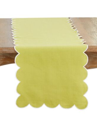 Scalloped Table Runner, 16" x 72"