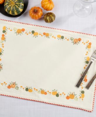 Pumpkin Patch Placemat, Set of 4