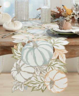 Pumpkins Cutwork Table Runner, 16" x 70"
