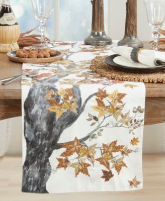 Fall Tree Table Runner, 16" x 72"