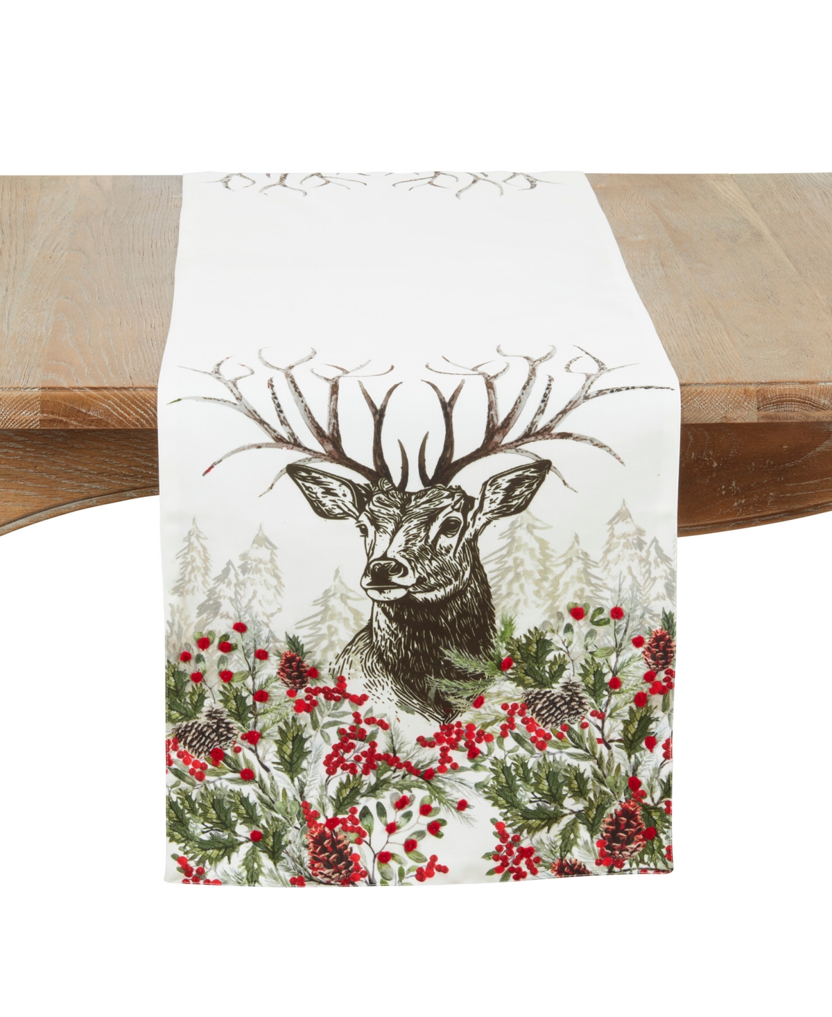 Saro Lifestyle Deer Table Runner, 16" x 72"