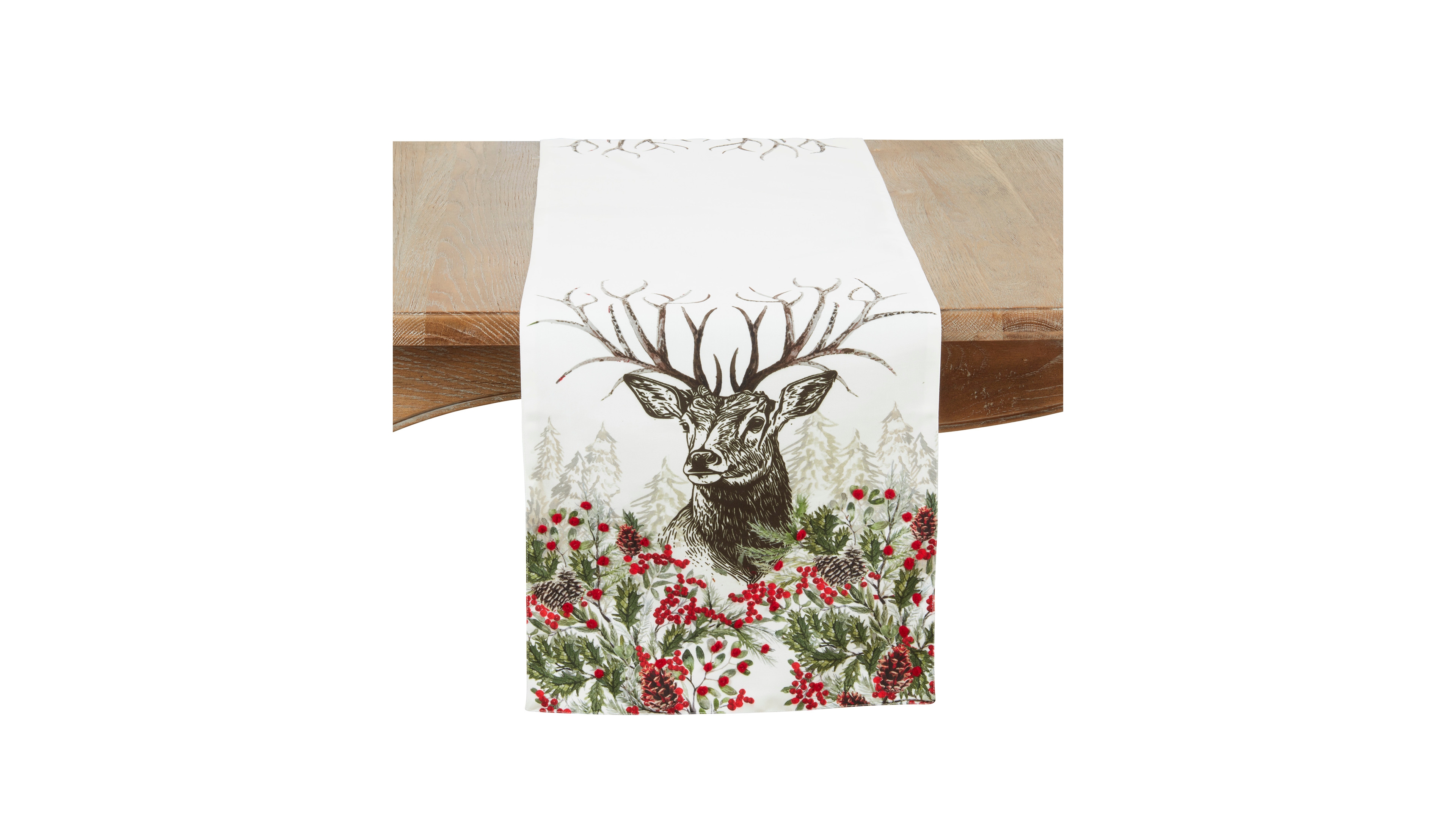Saro Lifestyle Deer Table Runner, 16" x 72"