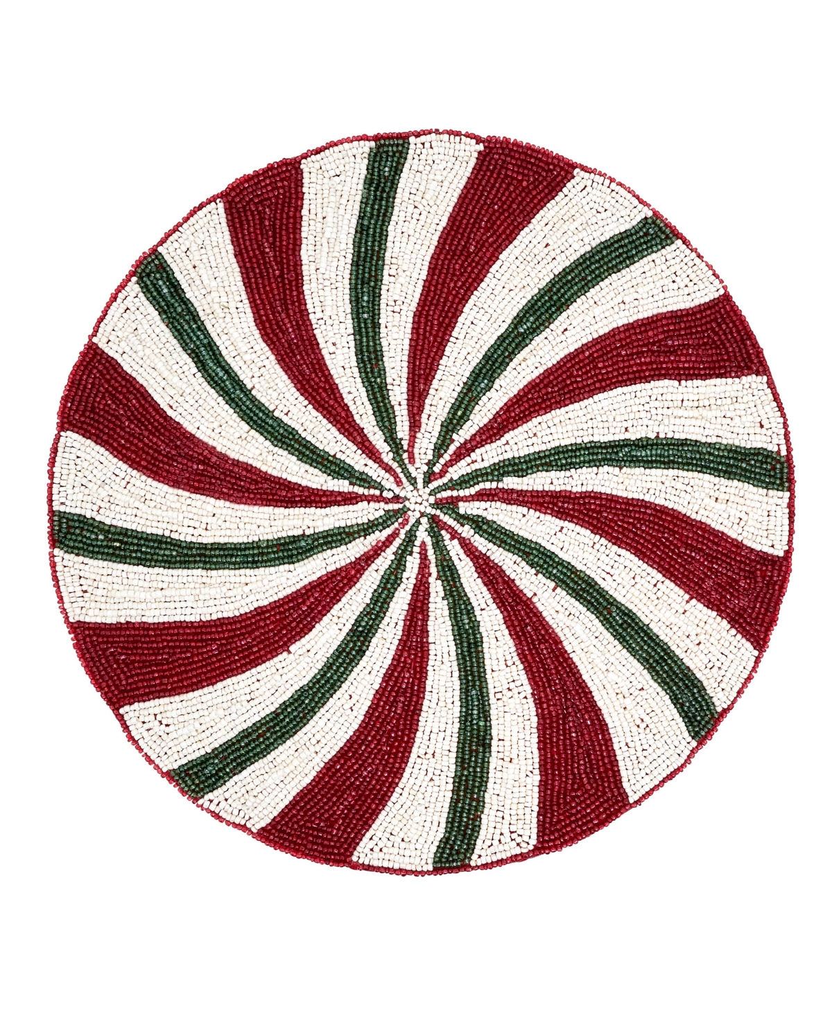 Saro Lifestyle Beaded Peppermint Placemat, Set of 4