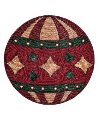 Beaded Ornament Placemat, Set of 4