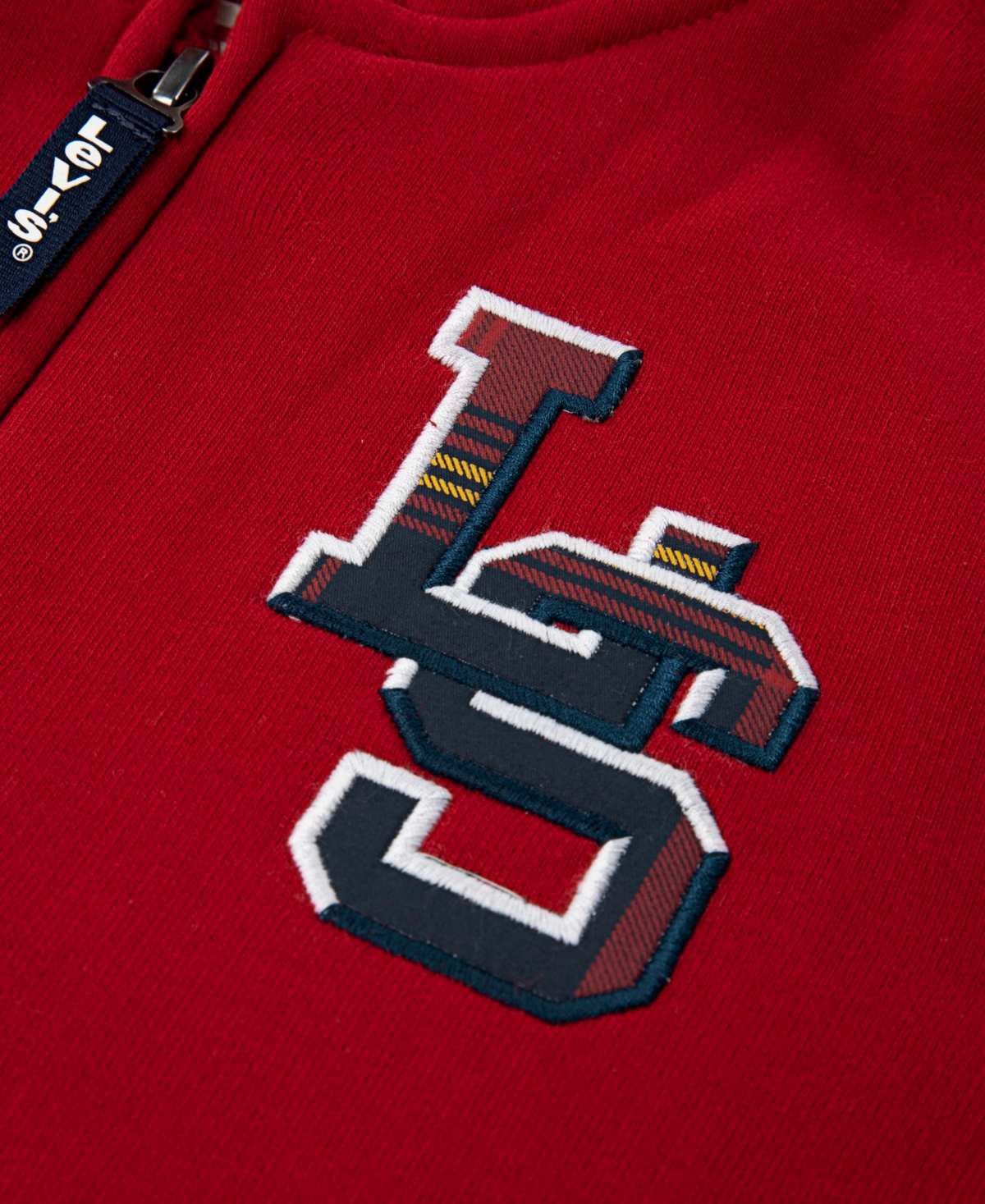 Levi's Boys 2t-7 Full Zip Fleece Hoodie In Red