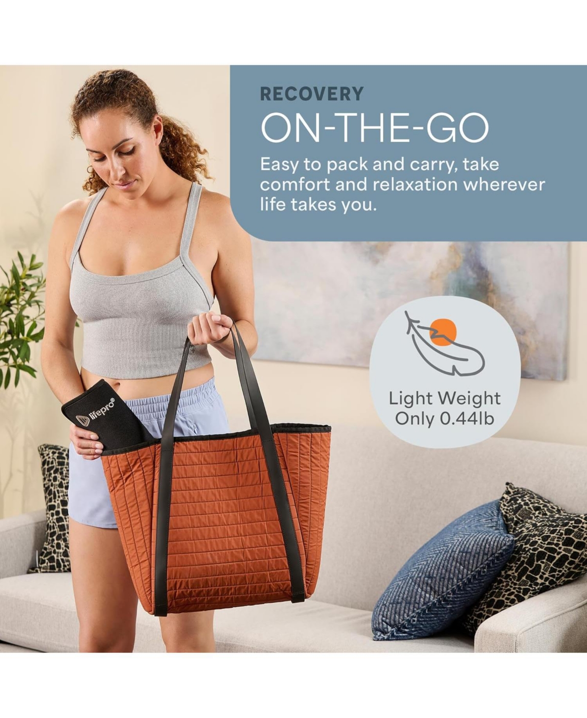 Lifepro Red Light Therapy Belt – 660nm & 850nm Near Infrared and Red Light for Muscle Relaxation, Inflammation Relief & Improved Circulation