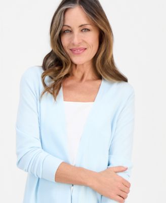 Petite Open-Front Cardigan