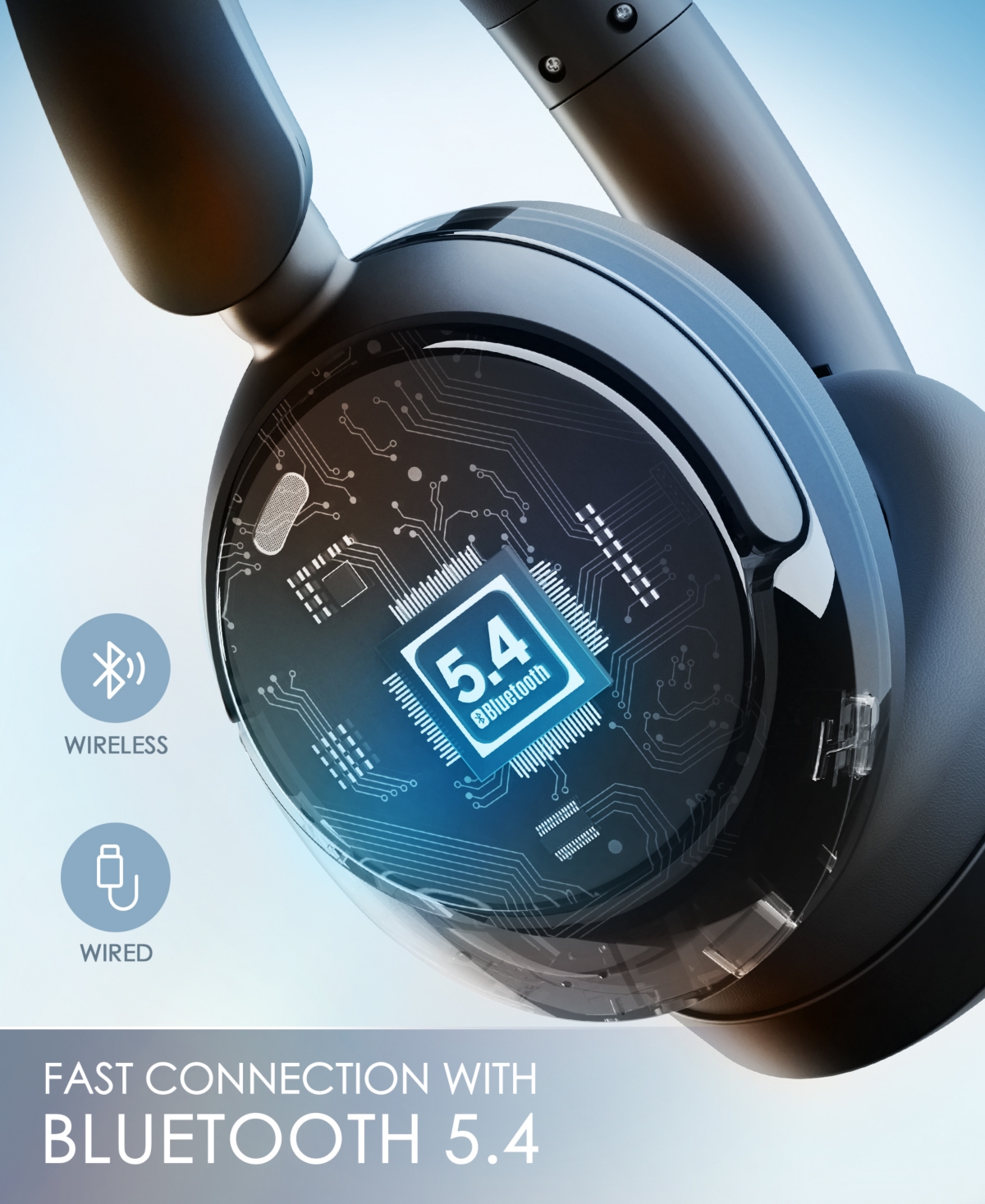 Sugift Ai-Powered Noise-Canceling Wireless Headphones