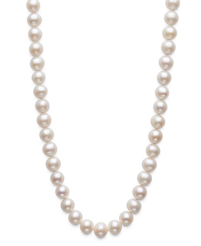Belle de Mer Cultured Freshwater Pearl (7.5-8.5mm) Necklace in Sterling