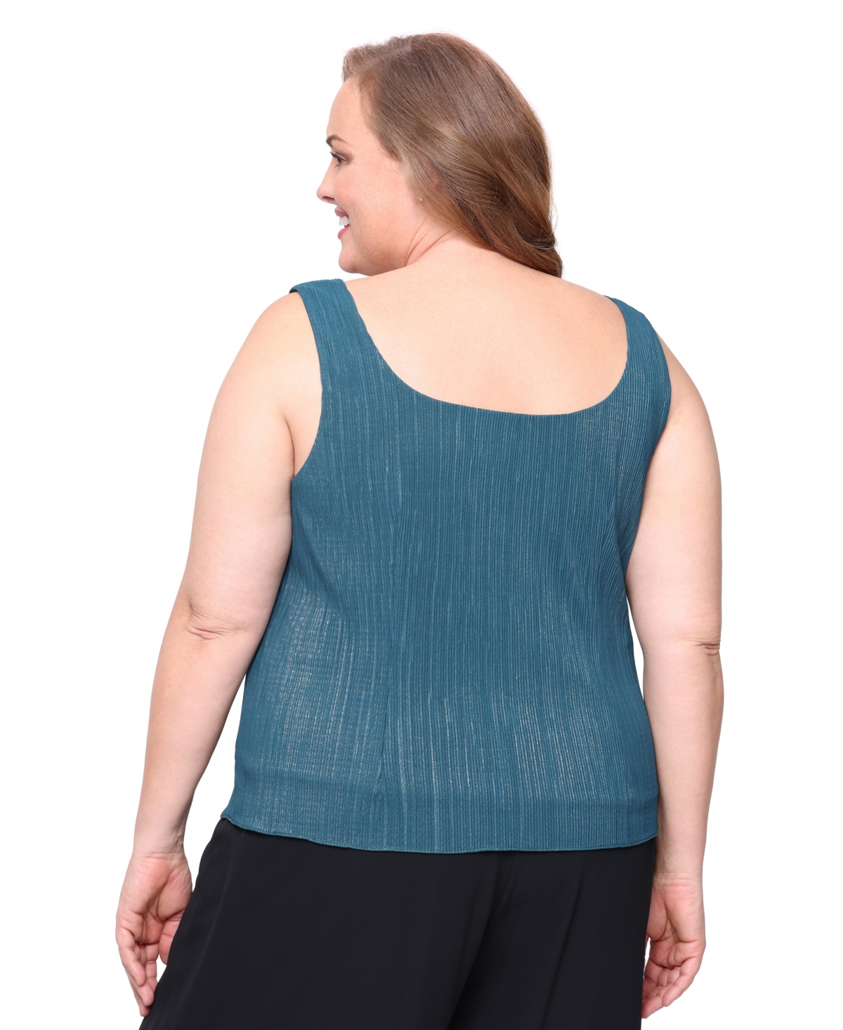 Alex Evenings Plus Scoop Neck Top