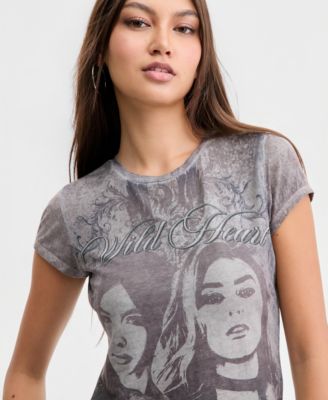 Women's Wild Heart Portrait Print T-Shirt