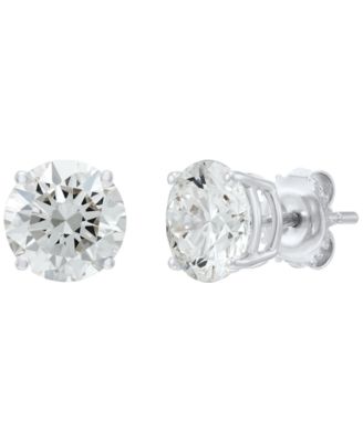 Lab Grown Diamond Stud Earrings (4 ct. t.w.) in 14k White or Yellow Gold