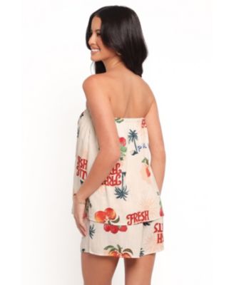 Women's Karlen Strapless Romper - Tutti Frutti