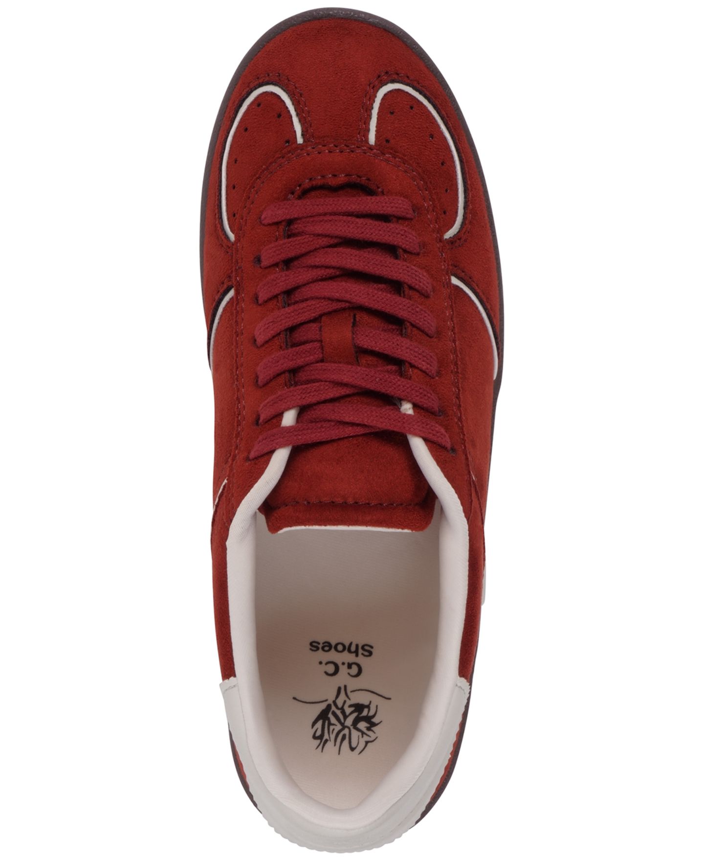 Женские кроссовки GC Shoes Milan Lace Up, цвет: Бордовый — фото 4