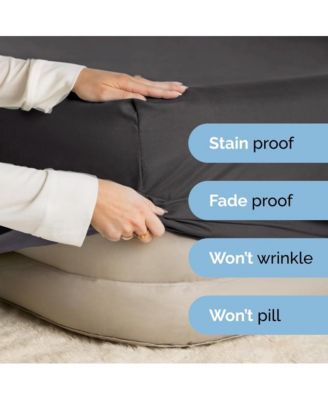 Extra Deep Pocket 18 - 24 Inch Microfiber Fitted Sheet - King