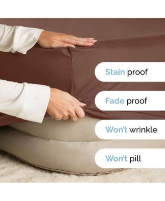 Extra Deep Pocket 18 - 24 Inch Microfiber Fitted Sheet - California King