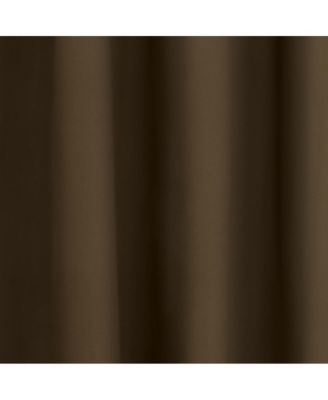 Prelude Room Darkening Providing Daytime and Nighttime Privacy Grommet Curtain Panel 40" x 84" Brown