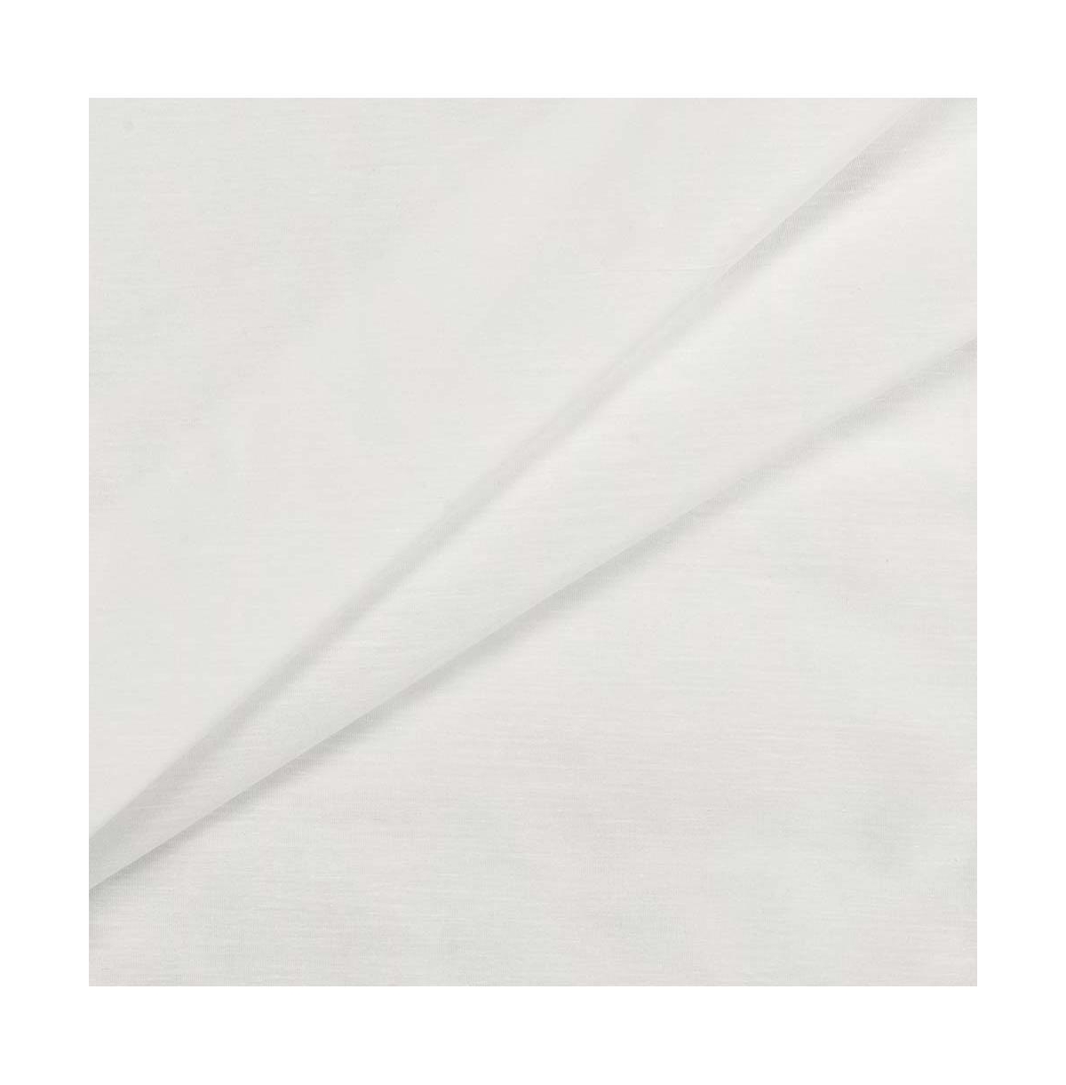 Ellis Curtain Ellis Stacey 1.5" Rod Pocket High Quality Fabric Solid Color Door Panel 41"x40" Ice Cream