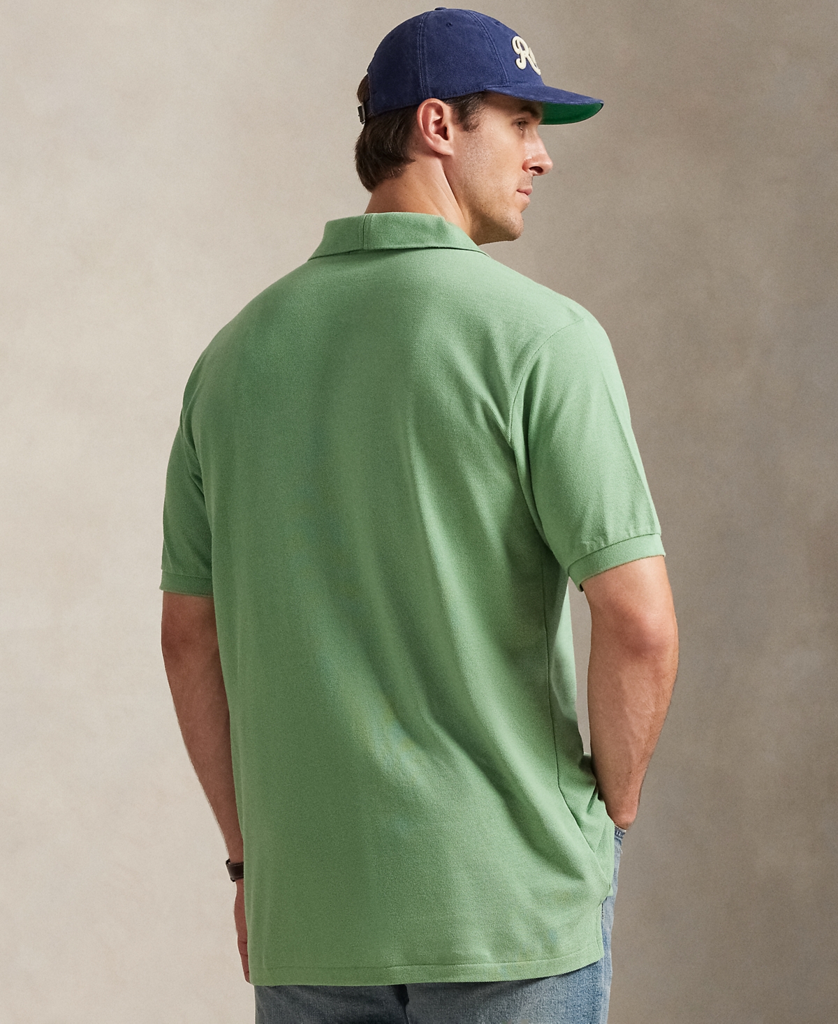 Polo Ralph Lauren Men's Big & Tall The Iconic Mesh Polo Shirt In Green