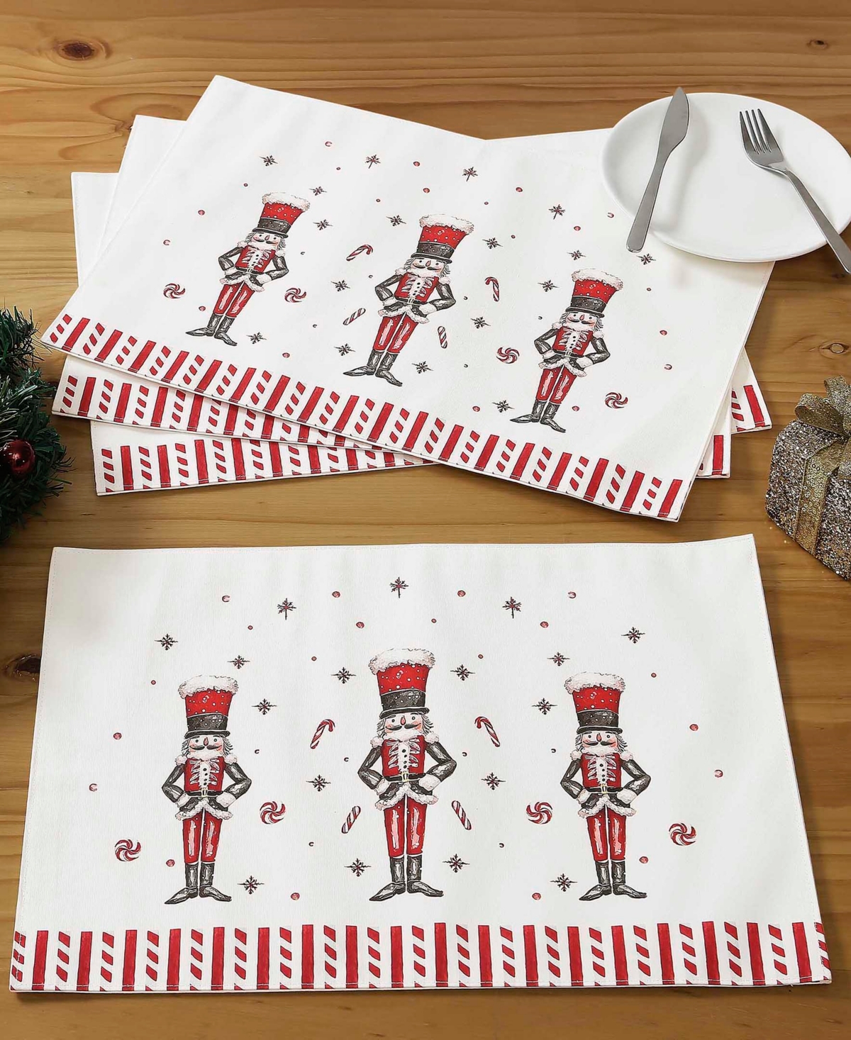 Avanti Nutcracker Candy Placemats, Set of 4