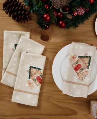 Gingerbread Village Napkins, Set of 4