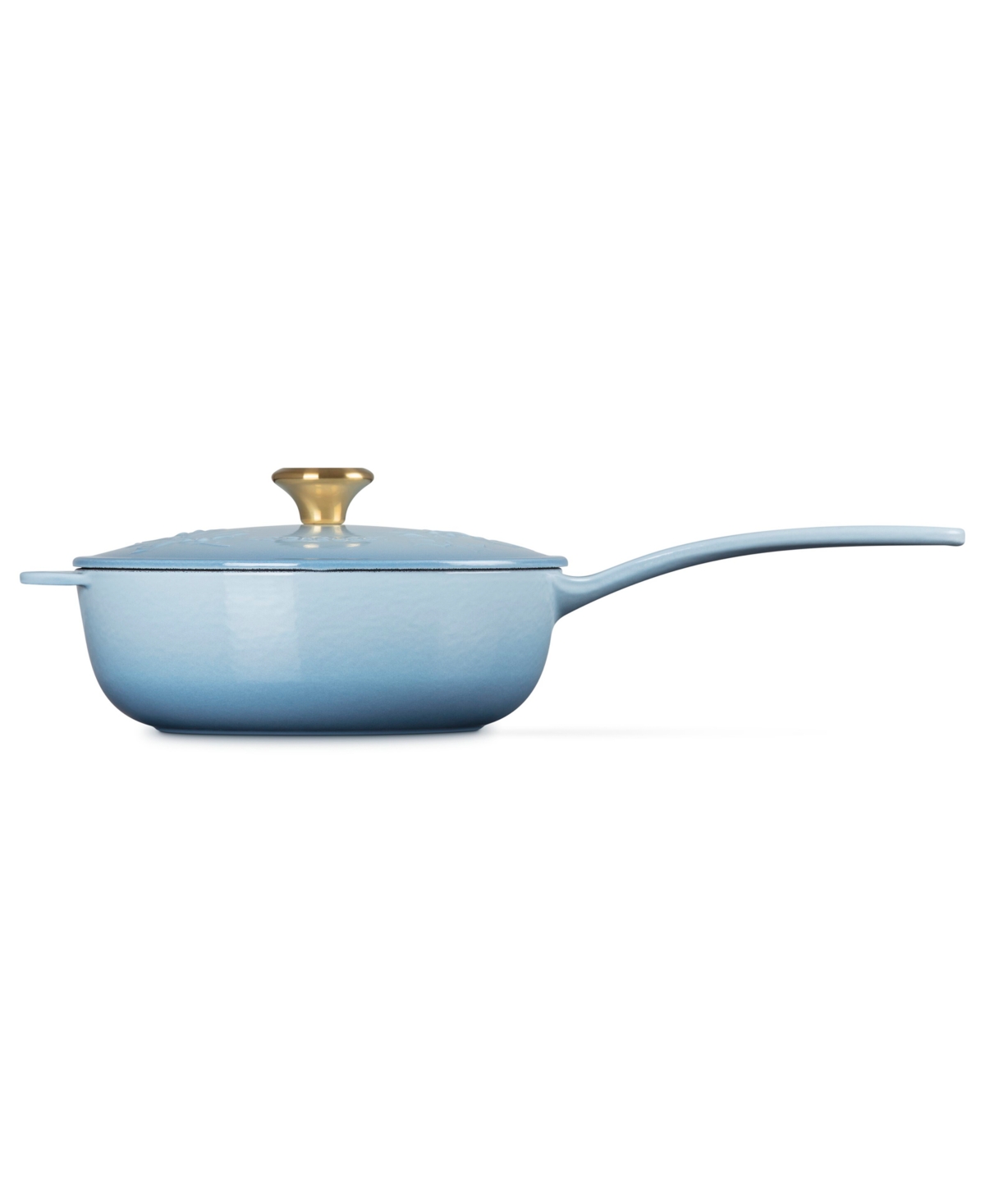 Le Creuset Holly Collection Enameled Cast Iron 2.25-qt. Traditional Saucier With Lid In Blue