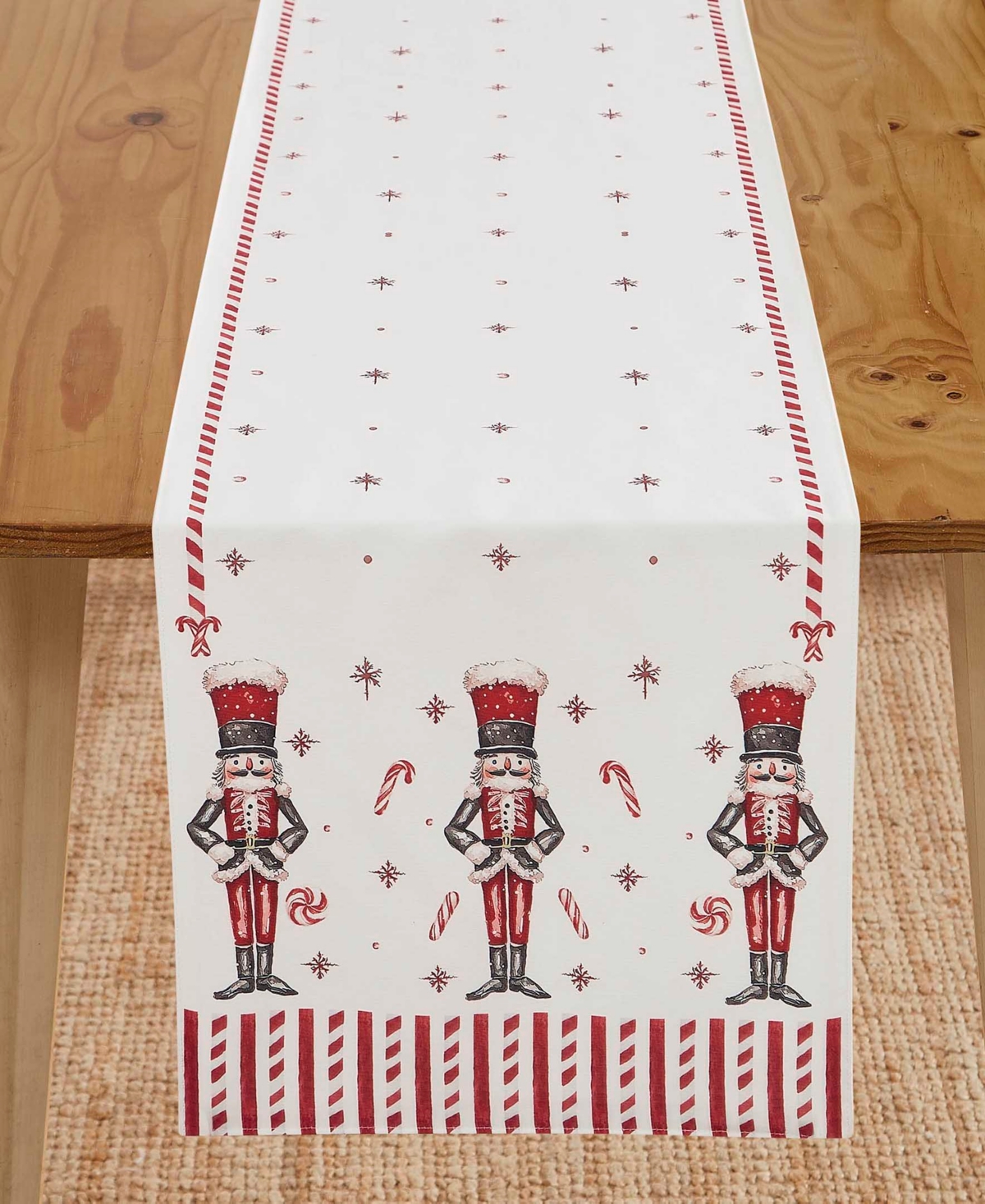 Avanti Nutcracker Candy 72" Table Runner