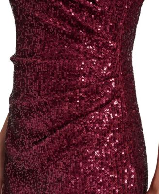 Women's Social Sequin One Shoulder Dress