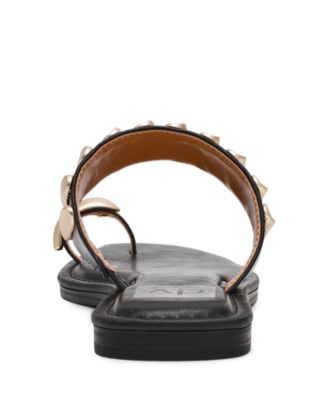 Women's Jayson Jewelry Embellished Thong Toe Ring Flat Sandals