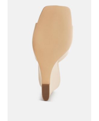 Shiloy Recycled Faux Leather Wedge Sandals Women