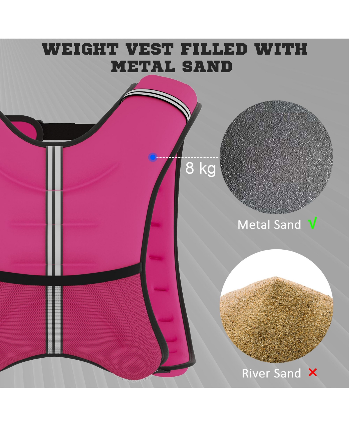 Soozier Body Weighted Vest W/ Pocket, Weighted Running Equipment,