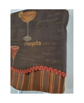 Margarita Glory 3" Rod Pocket Lining Luxurious and Elegant Window Treatment Valance 50" x 16" Oakwood