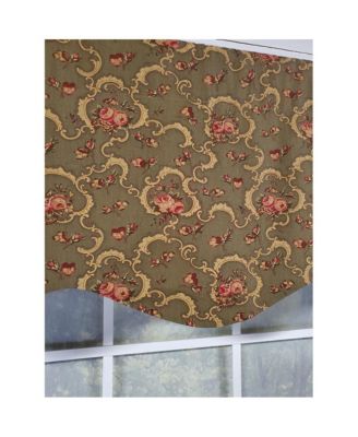 Fani Provance 3" Rod Pocket Lining Luxurious and Elegant Window Treatment Valance 50" x 15" Hunter