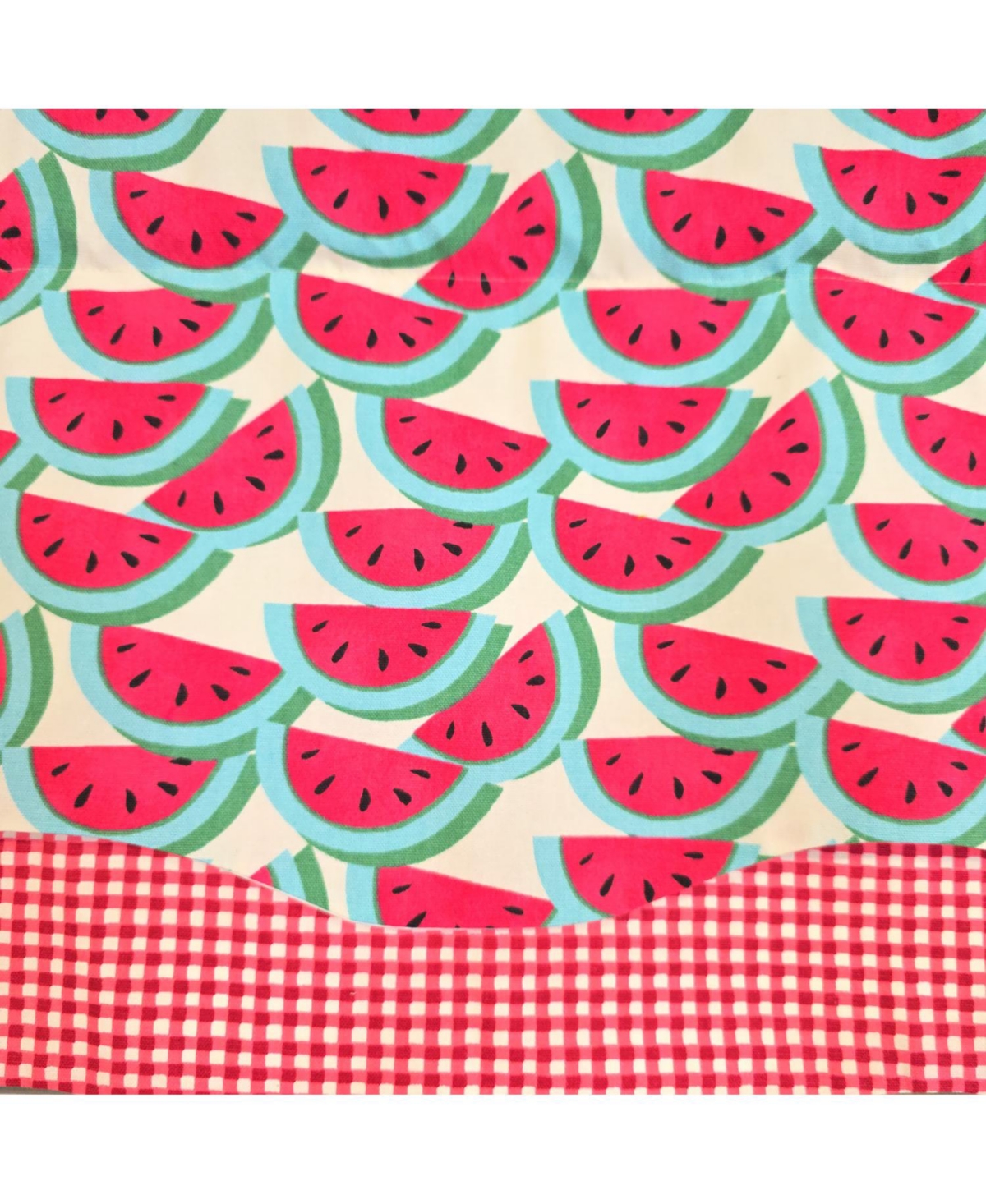 Rlf Home 100% Cotton Sandias Glory Fully lined Windows Rod Pocket Valance 50" x 16" Red