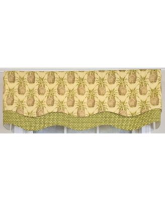 100% Cotton Kingston Glory Fully lined Windows Rod Pocket Valance 50" x 16" Yellow