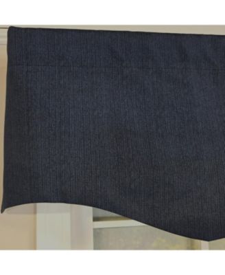 100% Cotton Demin Regal  Fully lined Windows Rod Pocket Valance 50" x 17"  Navy