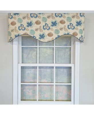 100% Cotton Jolly Cornice  Fully lined Windows Rod Pocket Valance 50" x 17"  Cream