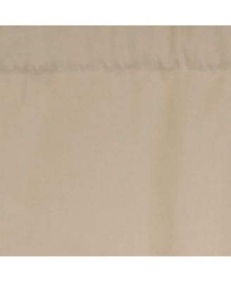 Slub Duck Regal 3" Rod Pocket Lining Luxurious and Elegant Window Treatment Valance 50" x 17" Khaki