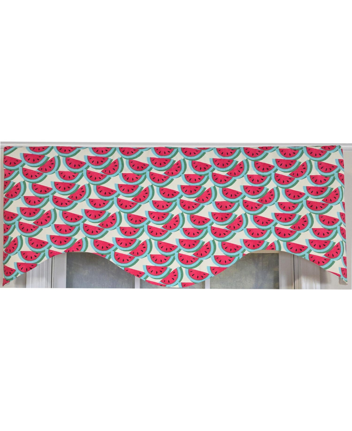 Rlf Home Sandias Cornice Valance - 100% Cotton with Ivory Lining 50" x 17" Cream